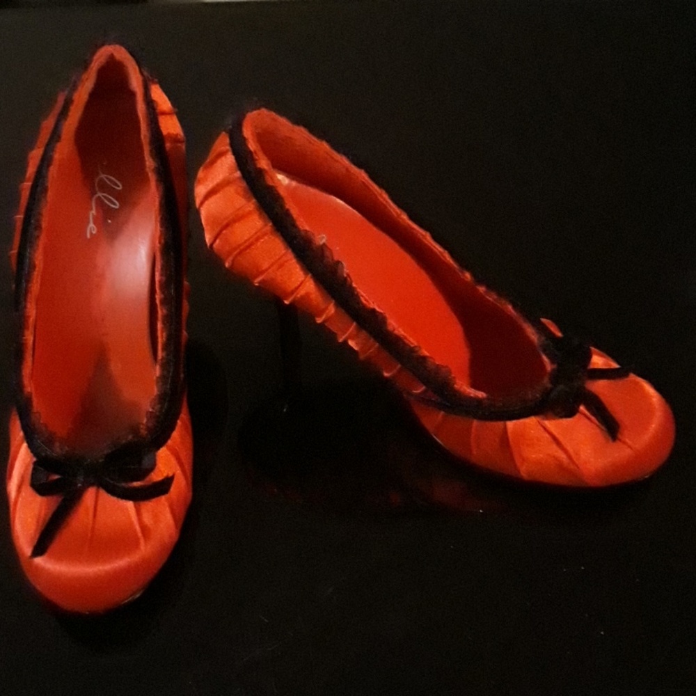 Vintage Red Lace Shoe Doll